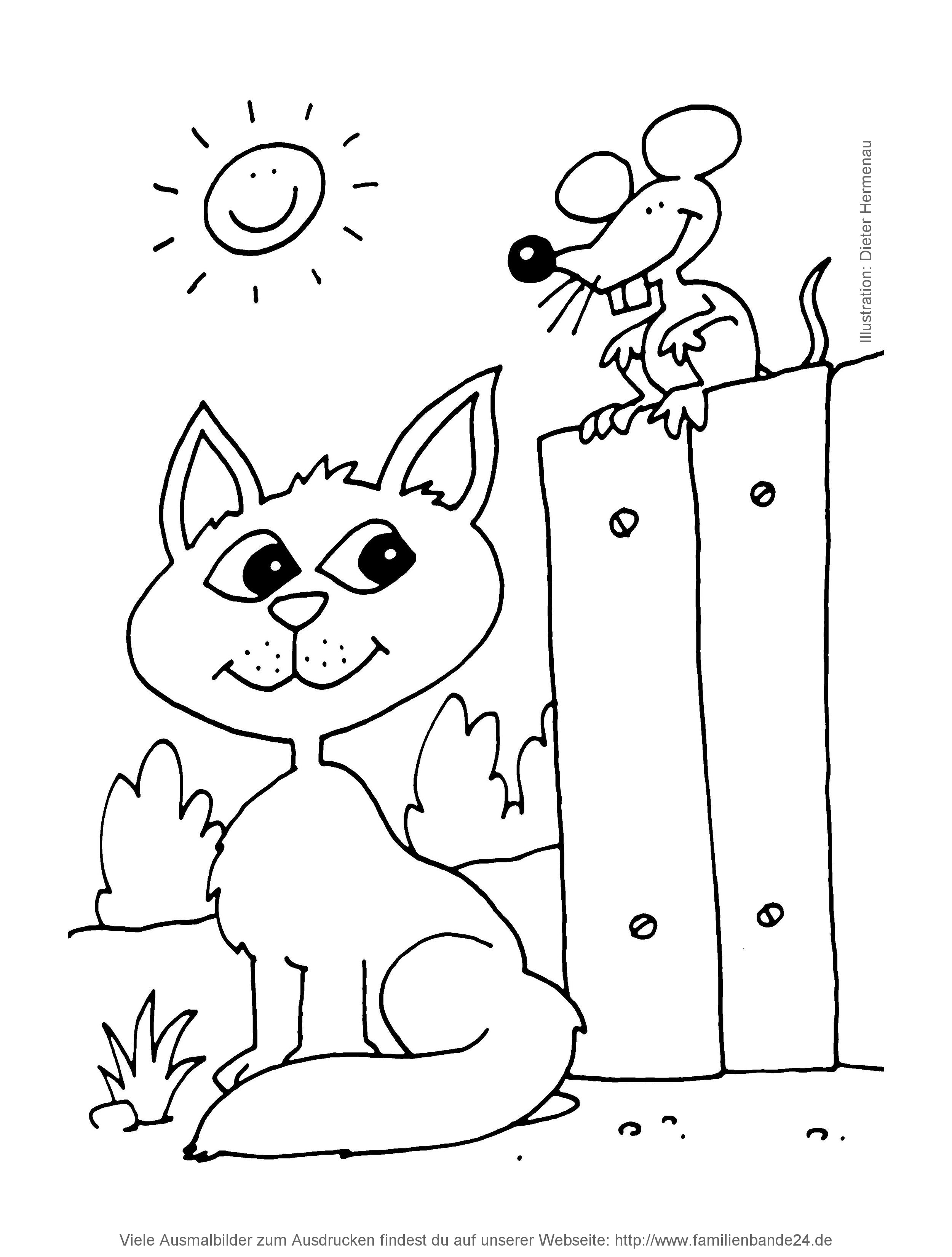 Illustration Ausmalbilder: Bauernhof