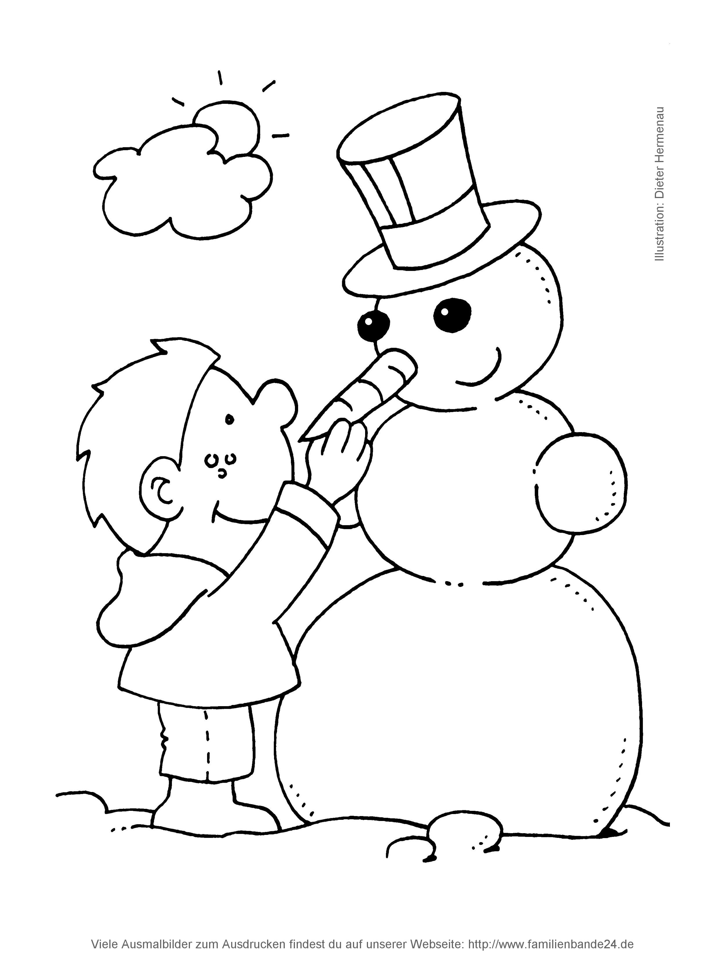 Illustration Ausmalbilder: Weihnachten