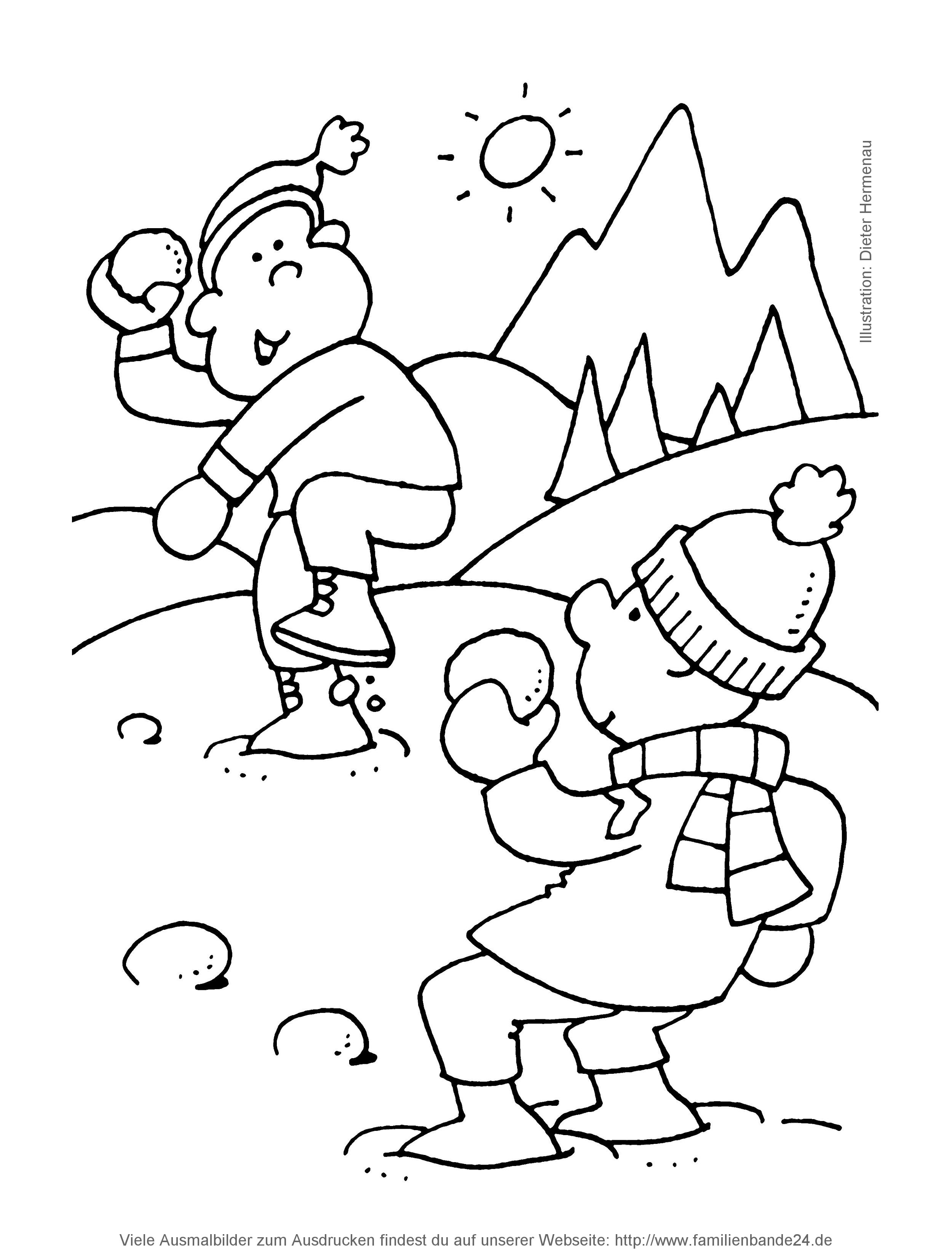 Illustration Ausmalbilder: Weihnachten