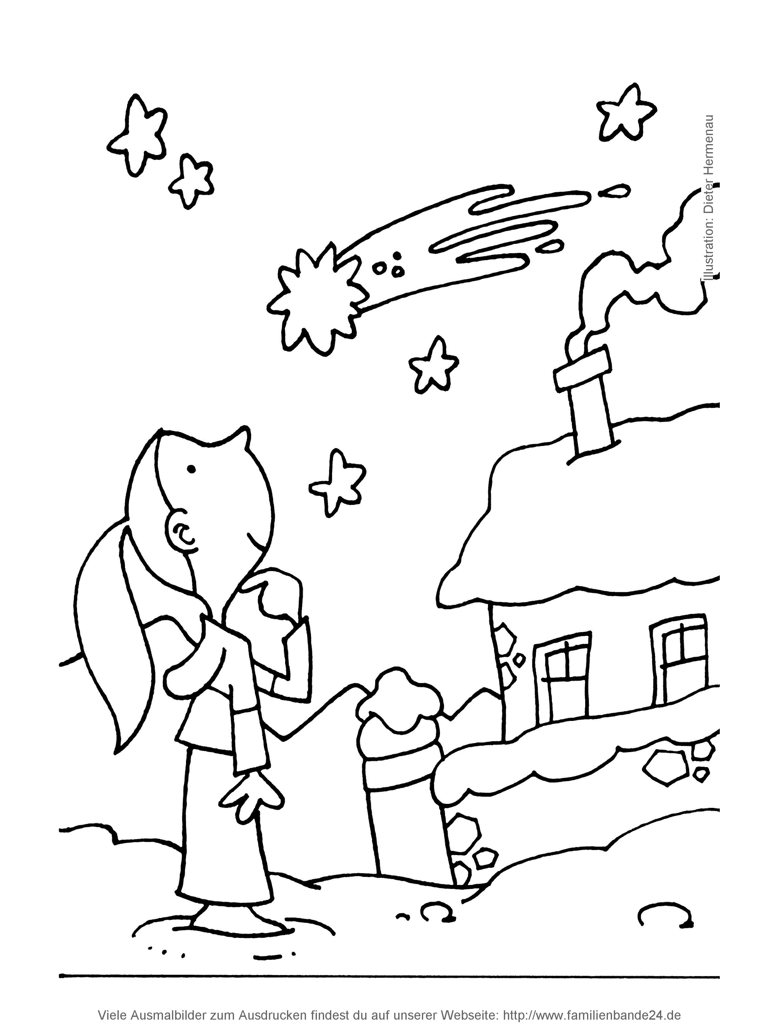 Illustration Ausmalbilder: Weihnachten
