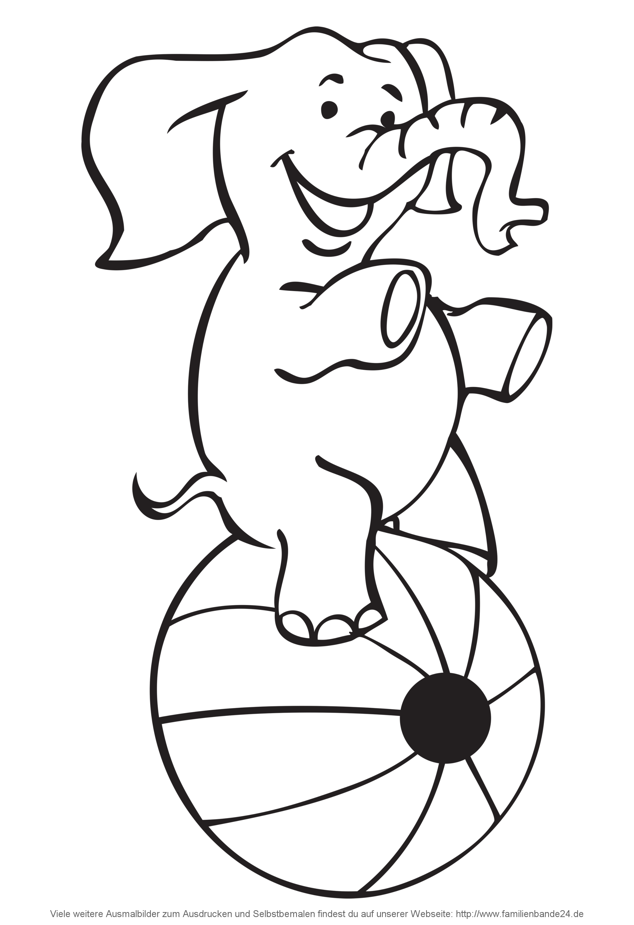 Illustration Ausmalbilder: Zirkus