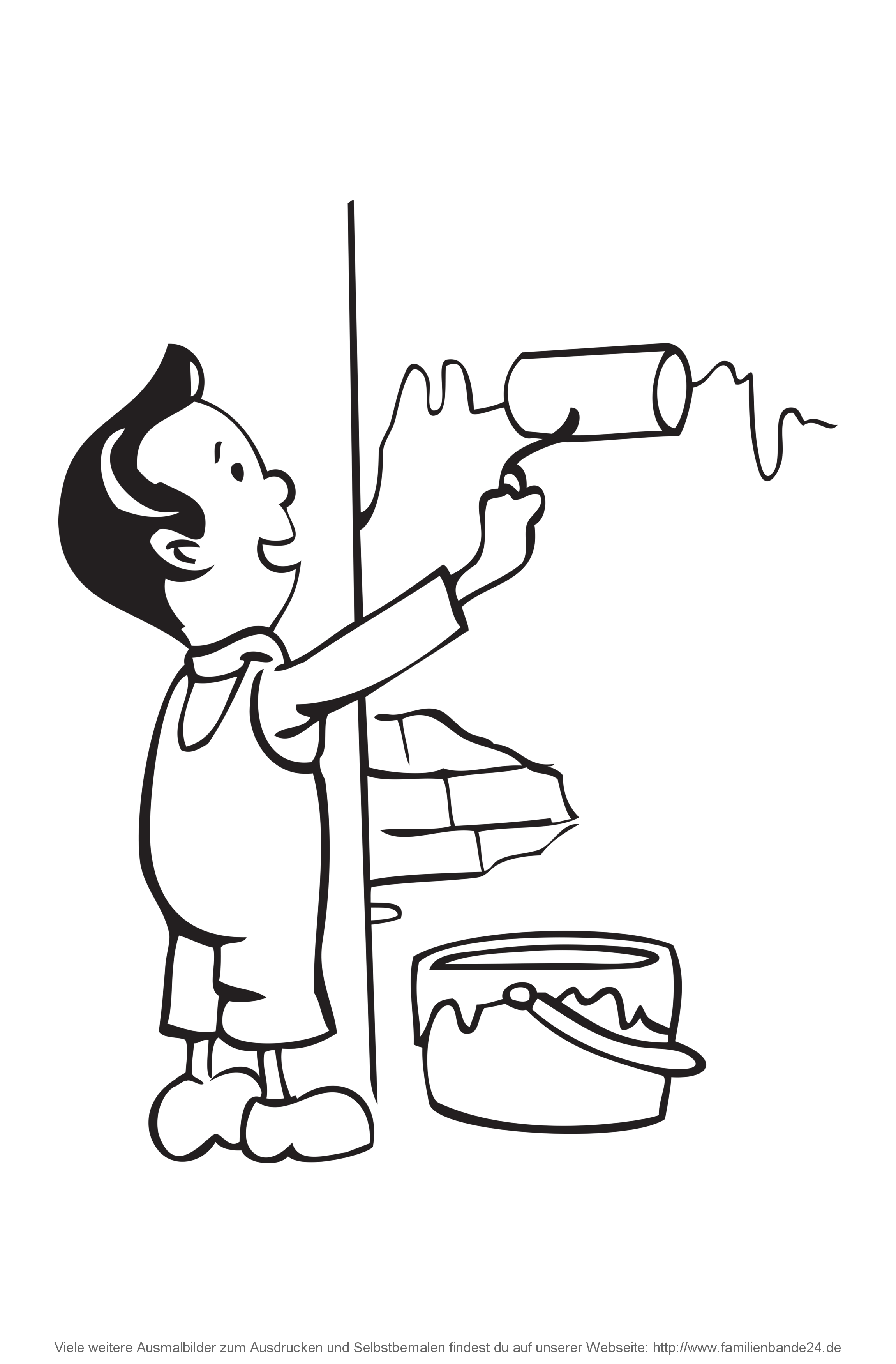 Illustration Ausmalbilder: Berufe