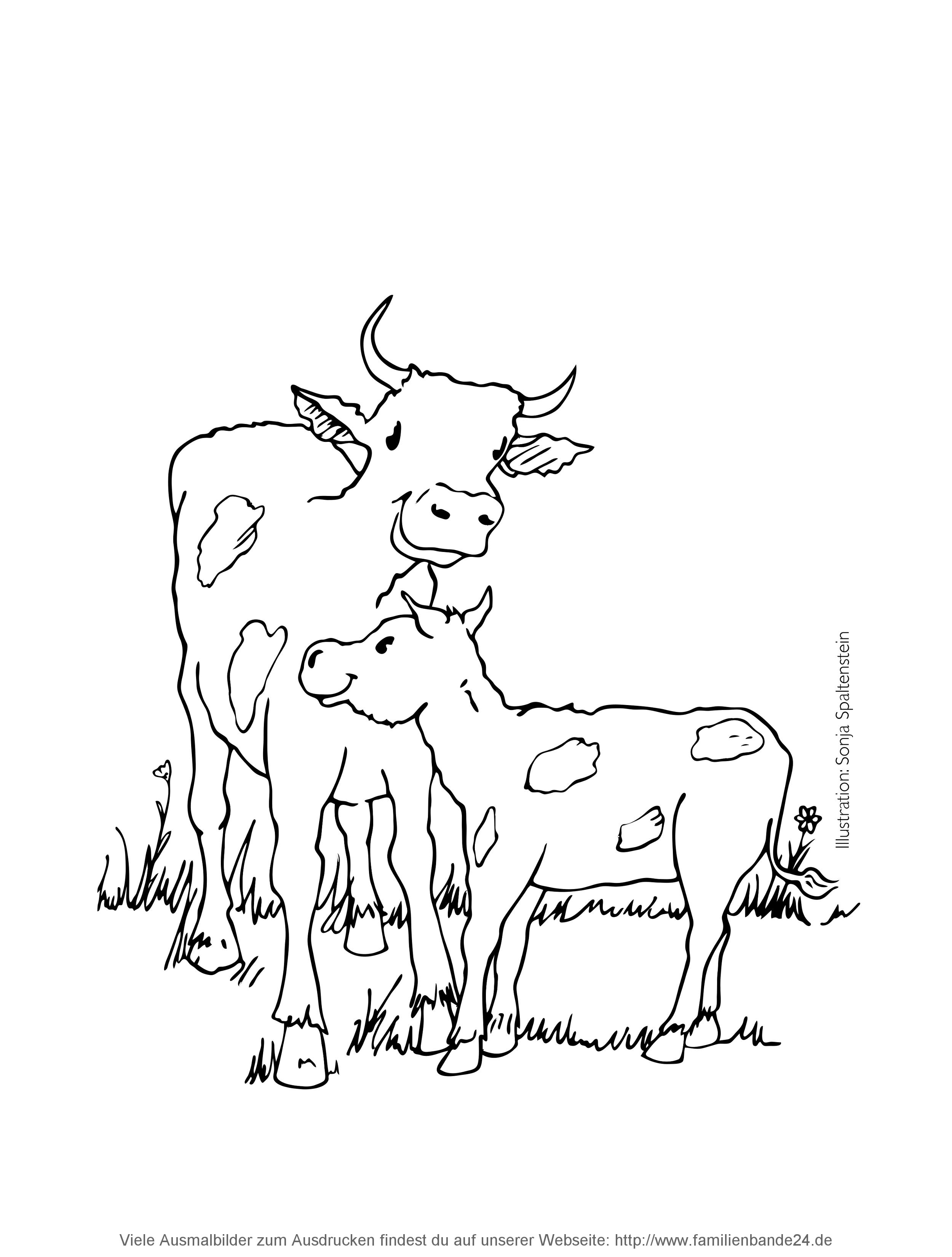Illustration Ausmalbilder: Bauernhof