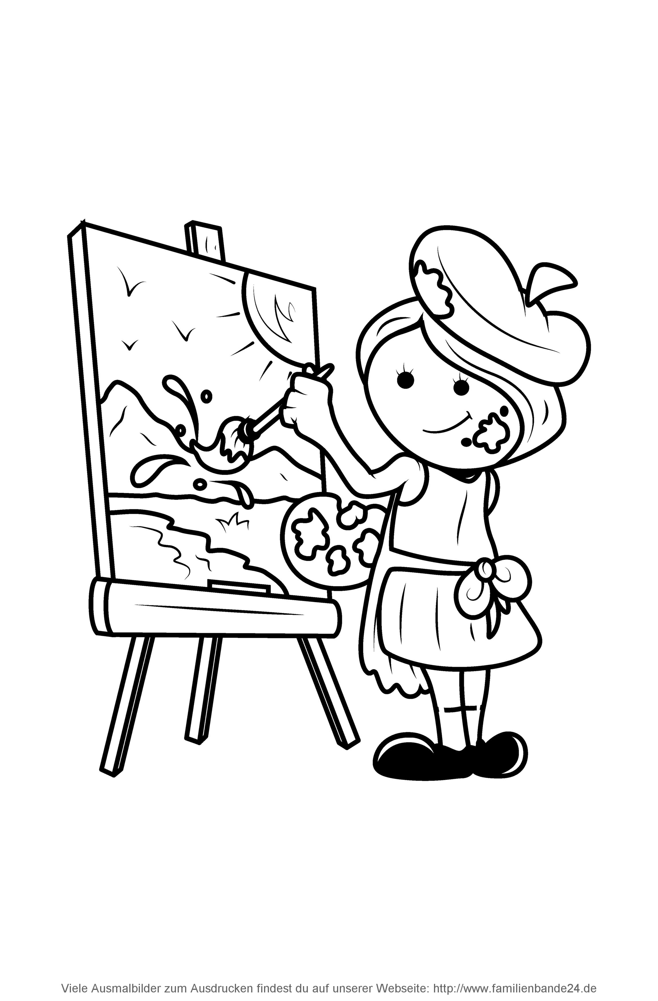 Illustration Ausmalbilder: Berufe