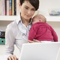 Illustration Wiedereinstieg nach der Babypause